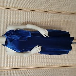 Vince Camuto teal velvet dress